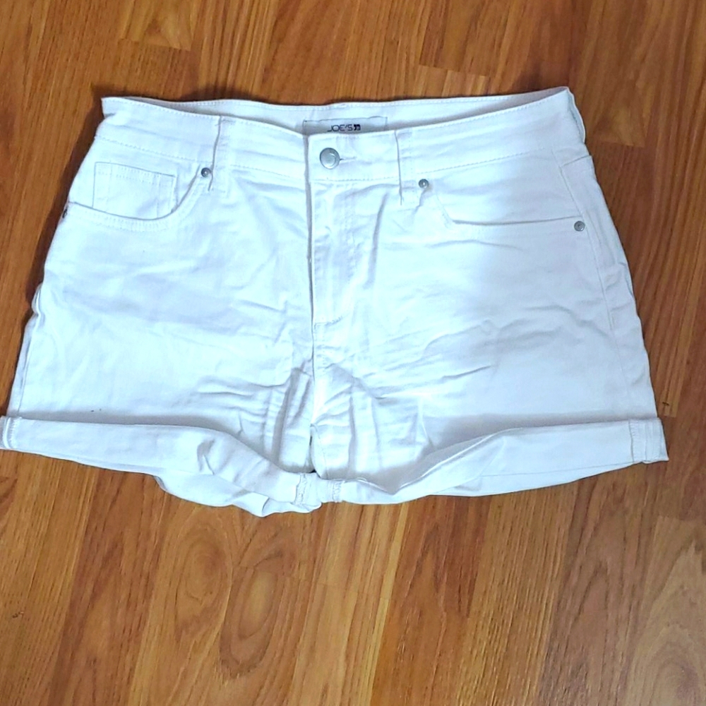Denim white shorts